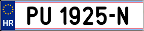Trailer License Plate